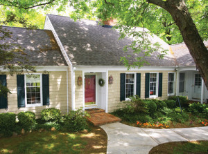 Vinyl siding gives a more traditional look.