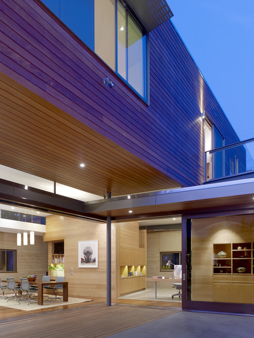 A great example of the natural beauty of wood siding.